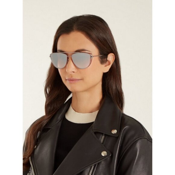 💕GARRETT LEIGHT💕 Zephyr Sunglasses ~ Plum Velvet Pink Blush Mirror Lens NWT - Picture 7 of 16